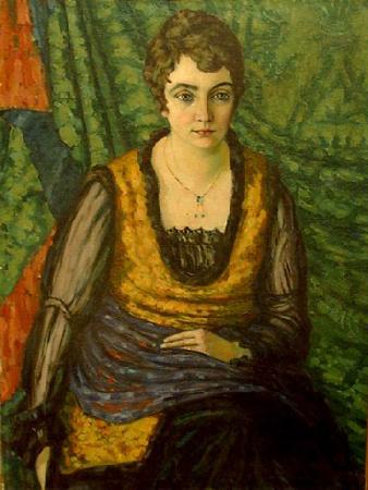 konrad magi A portrait of Alvine Kapp oil painting image